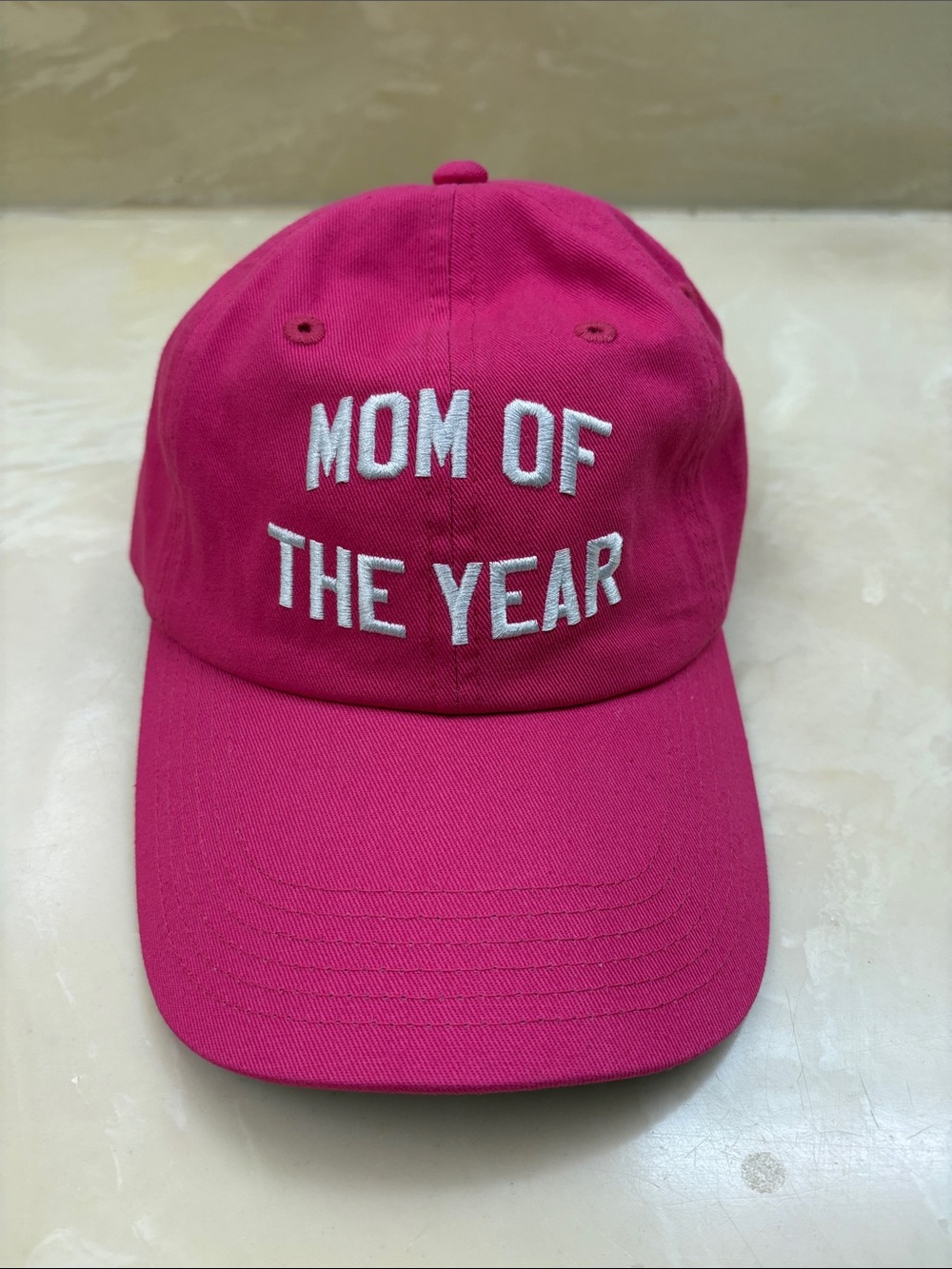 Favorite Daughter Hot Pink "Mom of the Year" Baseball Cap